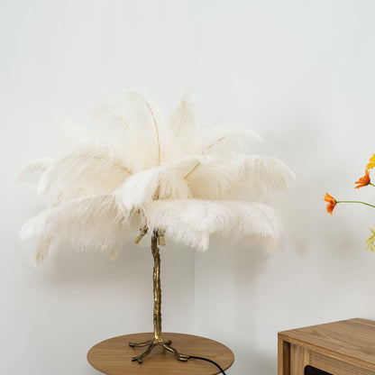 Ostrich Feather Reading light Table Lamp