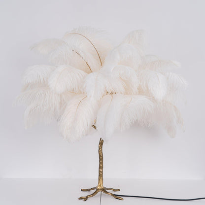 Ostrich Feather Reading light Table Lamp