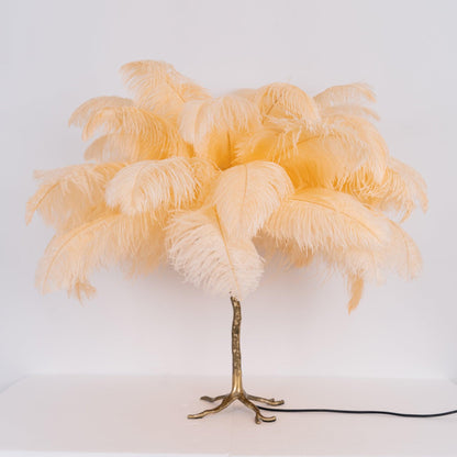 Ostrich Feather Reading light Table Lamp