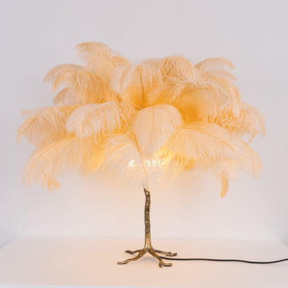 Ostrich Feather Reading light Table Lamp