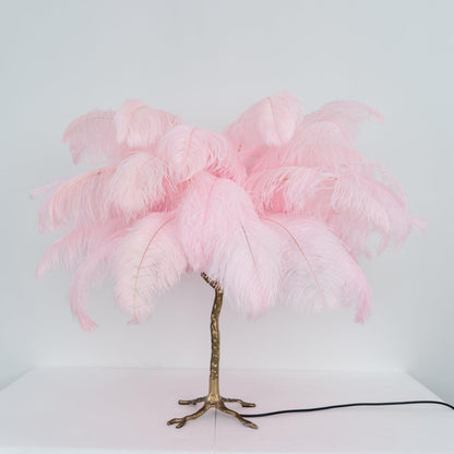 Ostrich Feather Reading light Table Lamp