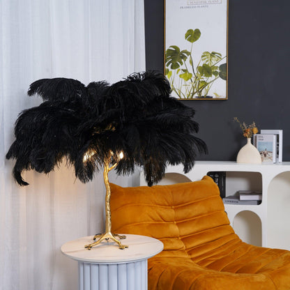 Ostrich Feather Reading light Table Lamp