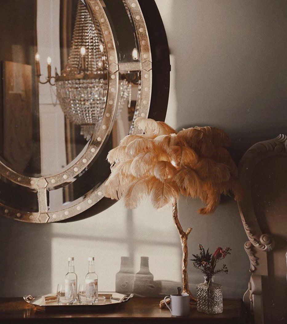 Ostrich Feather Reading light Table Lamp