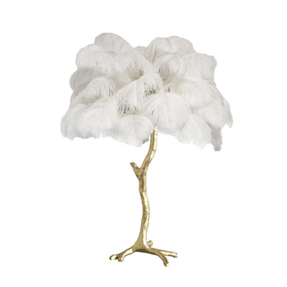 Ostrich Feather Reading light Table Lamp