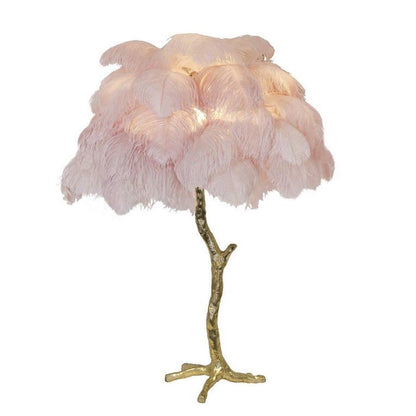 Ostrich Feather Reading light Table Lamp