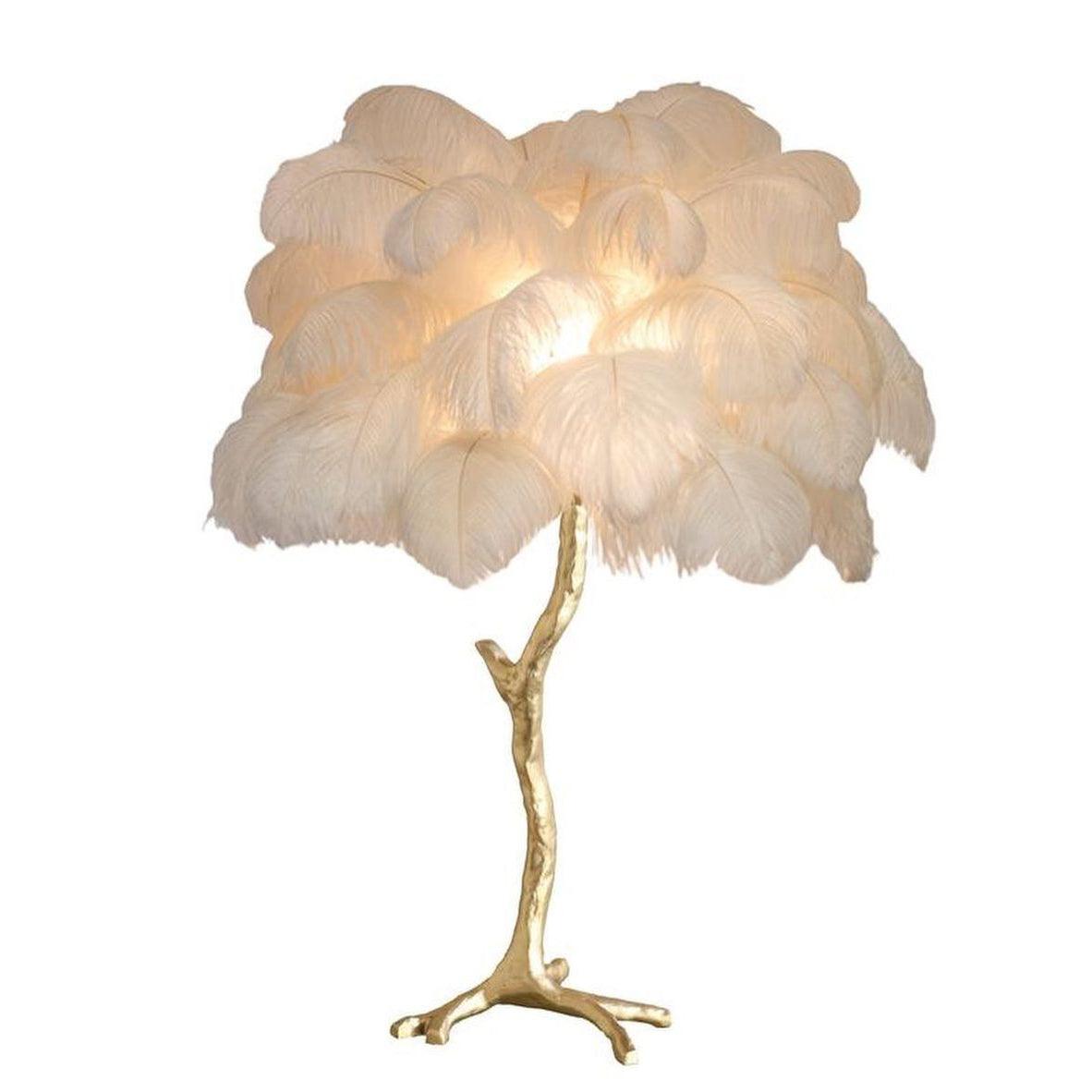 Ostrich Feather Reading light Table Lamp