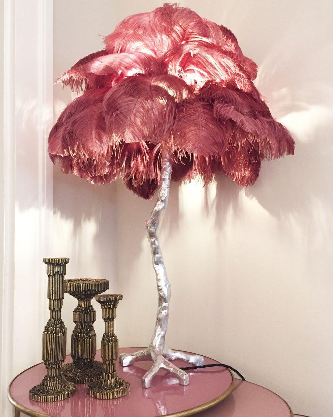 Ostrich Feather Reading light Table Lamp