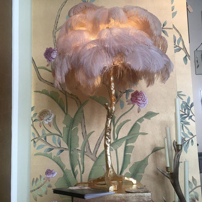 Ostrich Feather Reading light Table Lamp