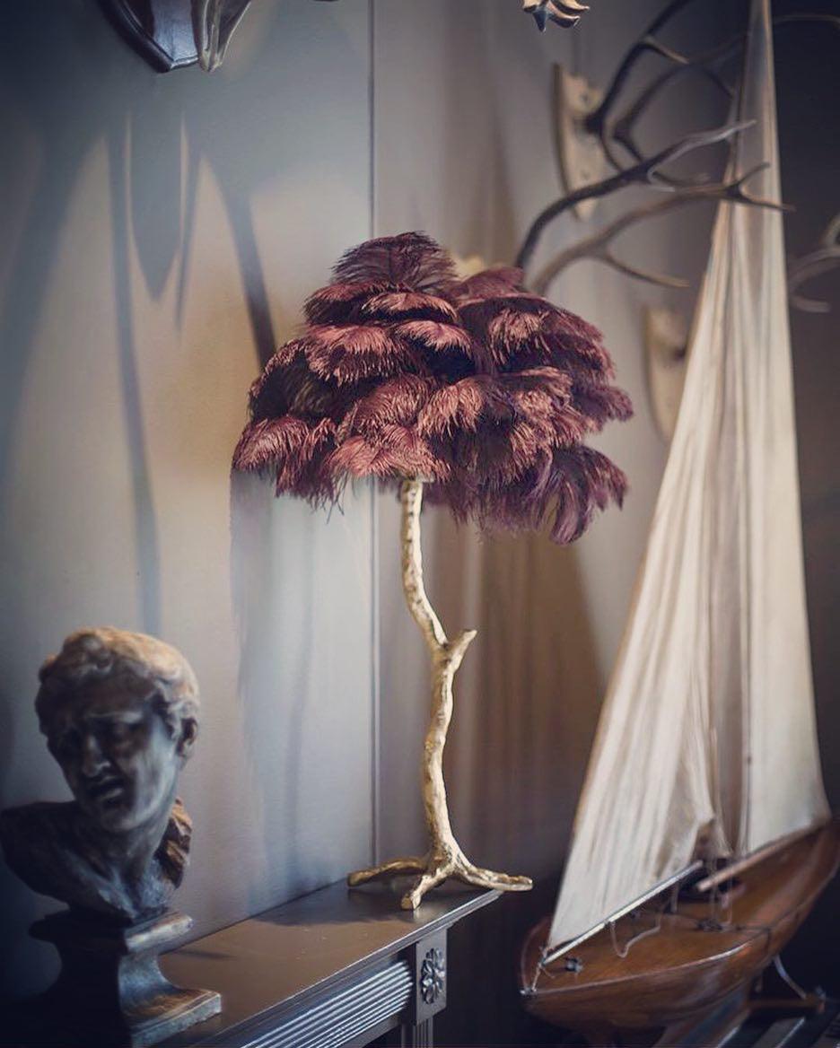 Ostrich Feather Reading light Table Lamp