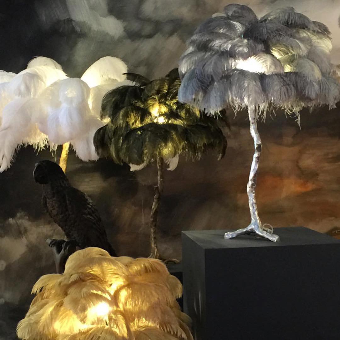 Ostrich Feather Reading light Table Lamp