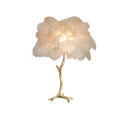 Ostrich Feather Reading light Table Lamp