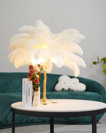 Ostrich Feather Reading light Table Lamp