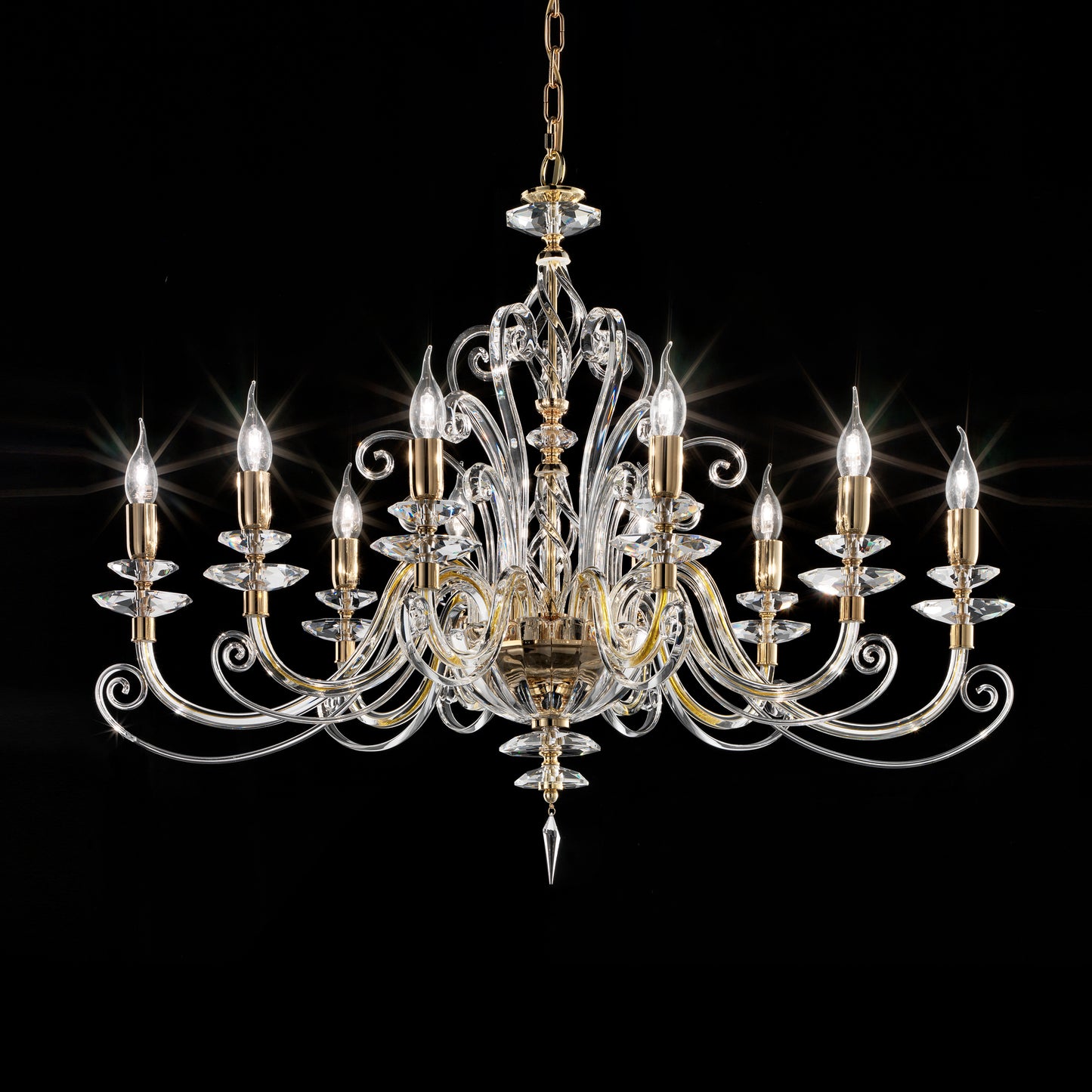 Oval Candle Style Chandelier