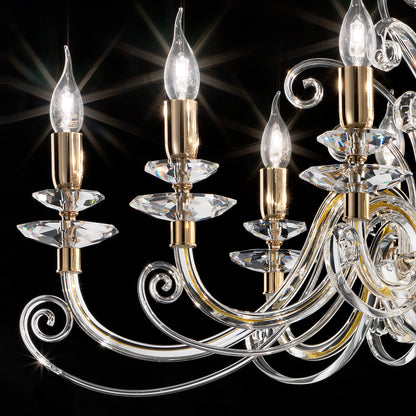 Oval Candle Style Chandelier