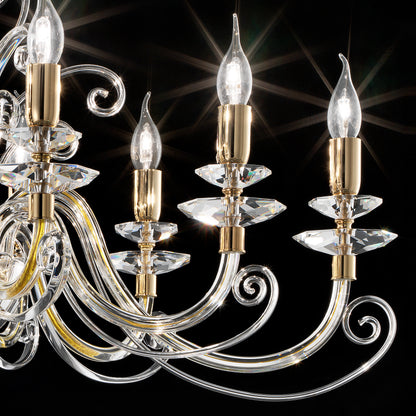 Oval Candle Style Chandelier