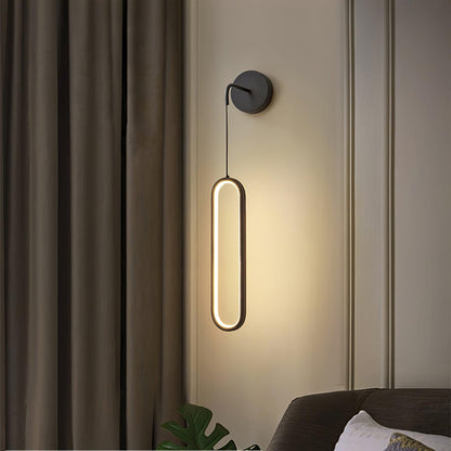 Oval LED Brass Bracket light Wall Lamp