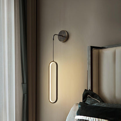 Oval LED Brass Bracket light Wall Lamp