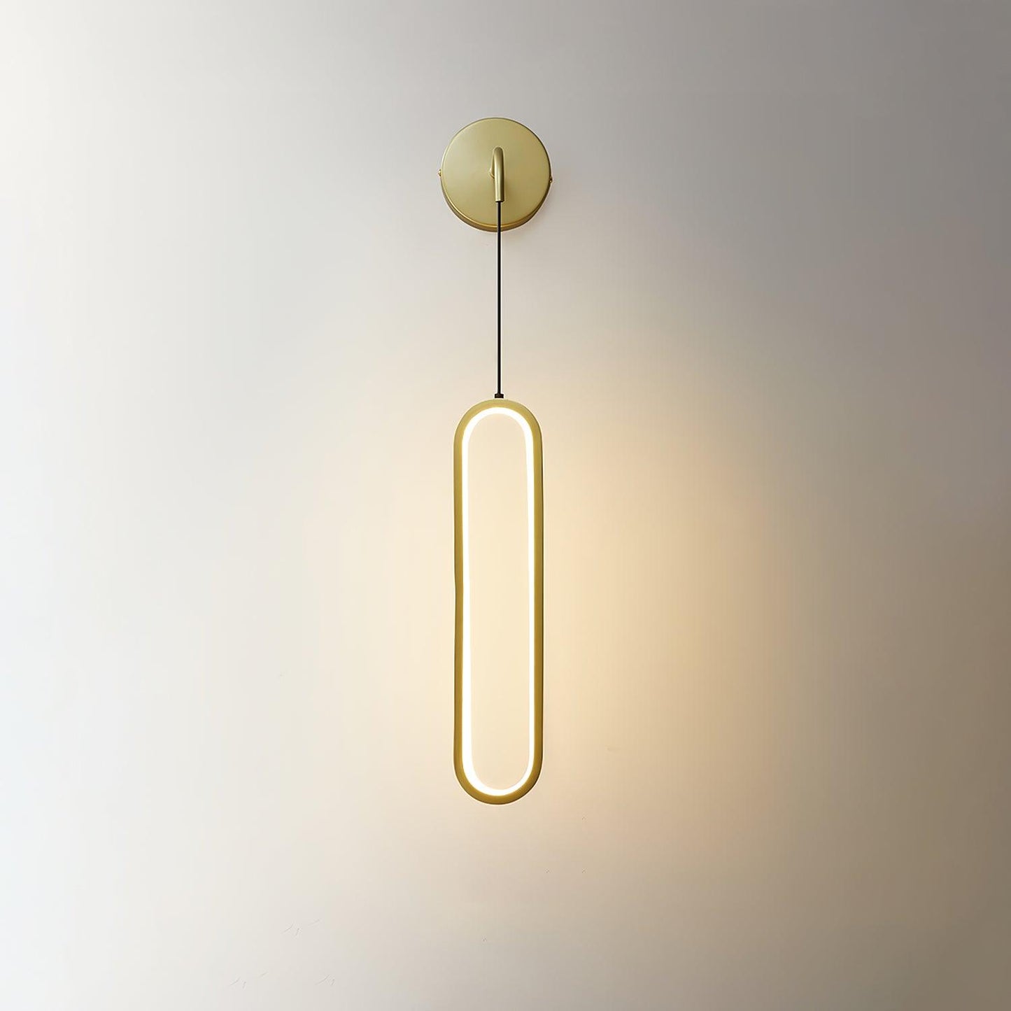 Oval LED Brass Bracket light Wall Lamp