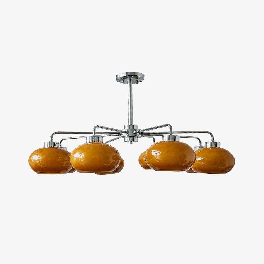 Oval Persimmon Crown Chandelier