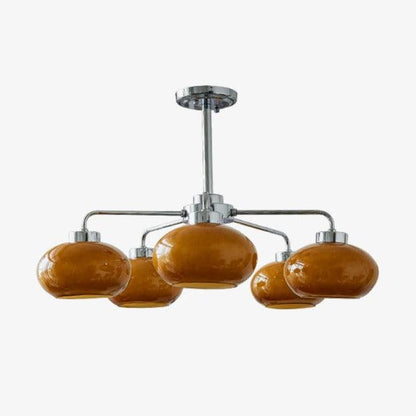 Oval Persimmon Crown Chandelier