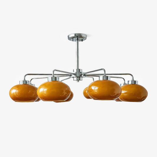 Oval Persimmon Crown Chandelier