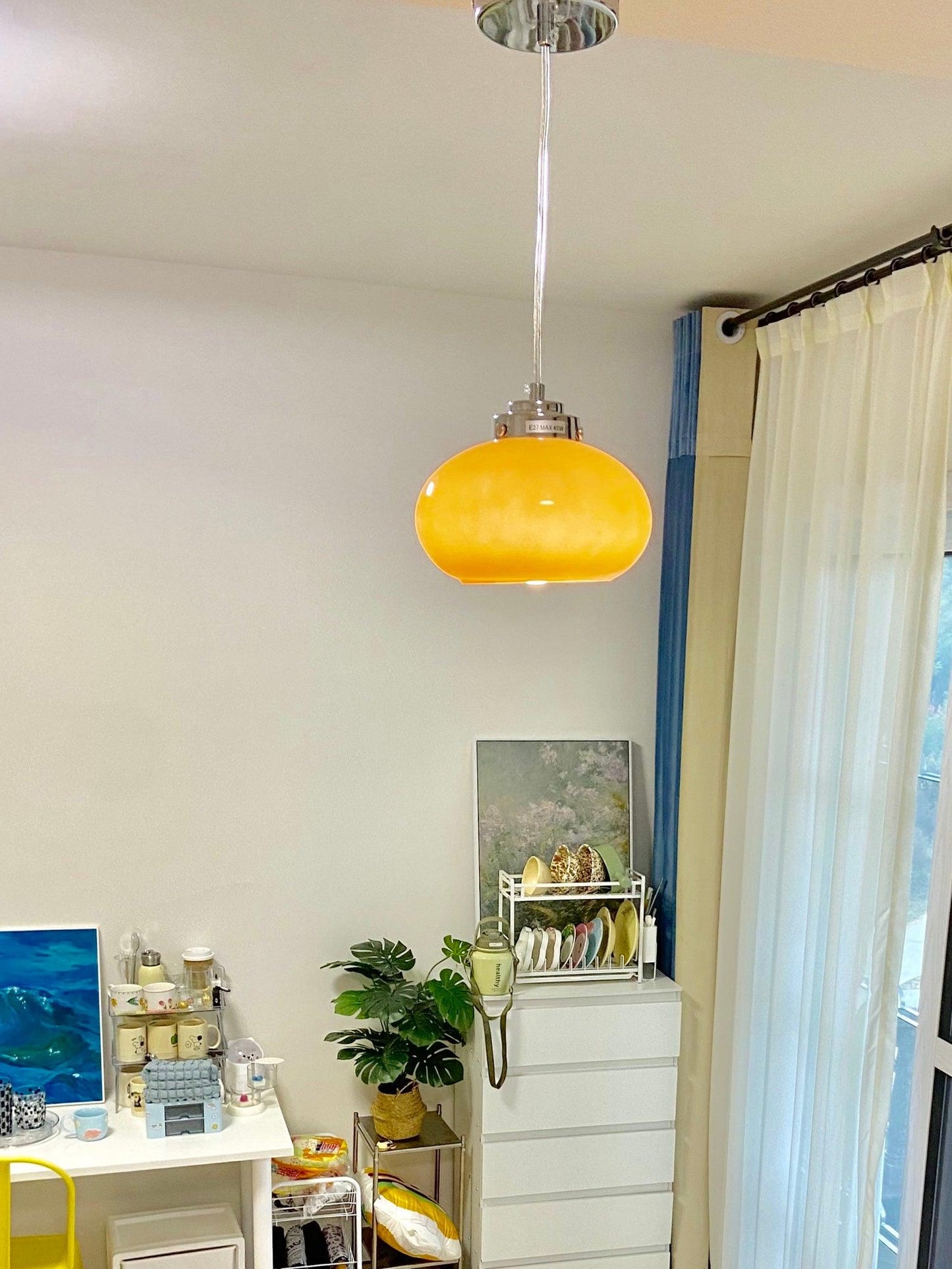 Oval Persimmon Droplight Pendant Light