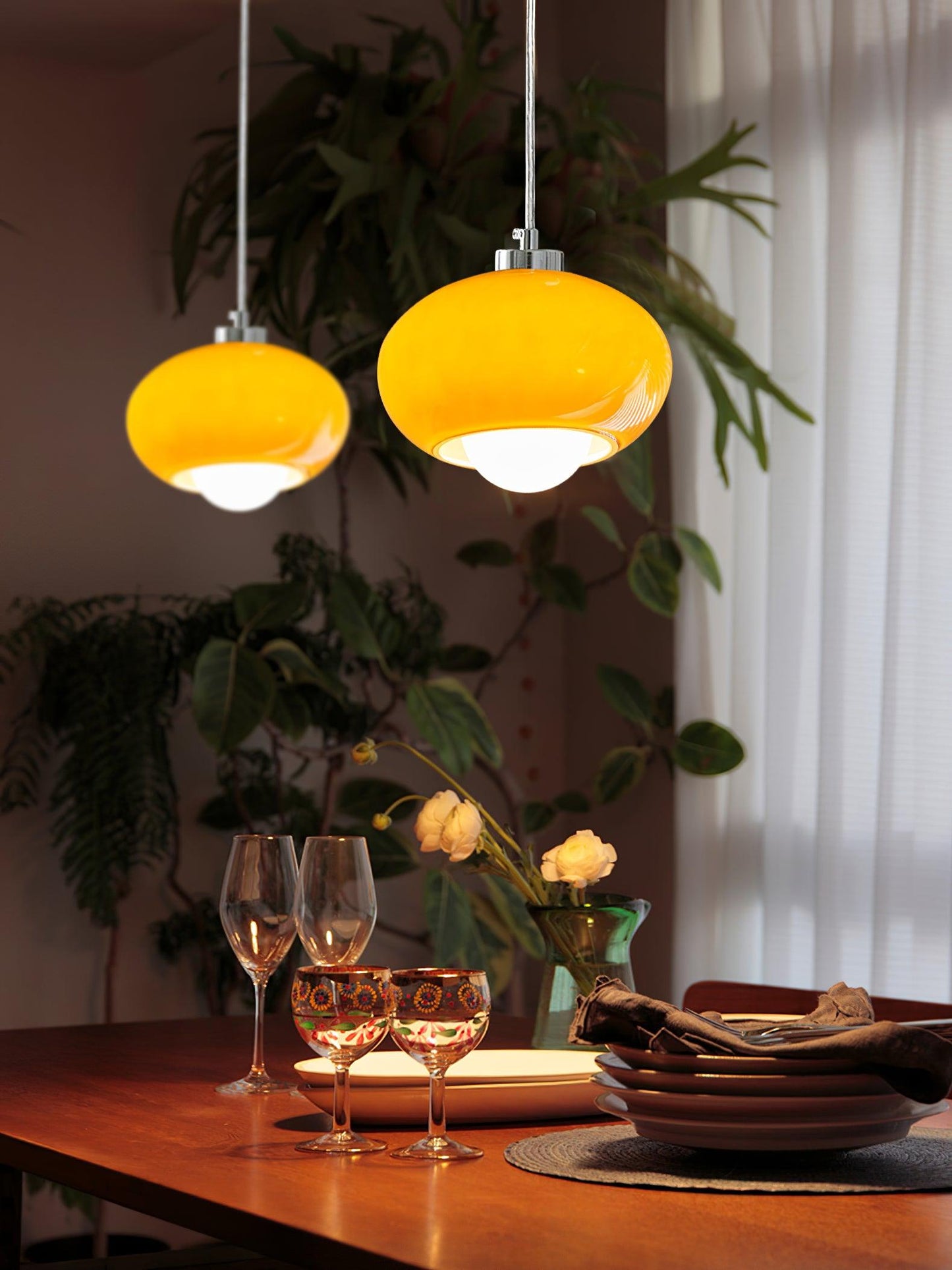 Oval Persimmon Droplight Pendant Light