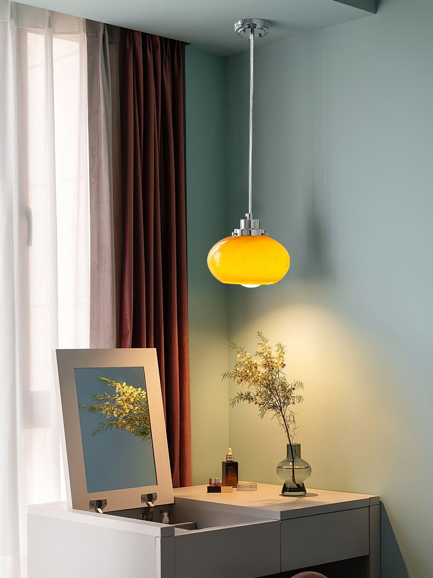 Oval Persimmon Droplight Pendant Light