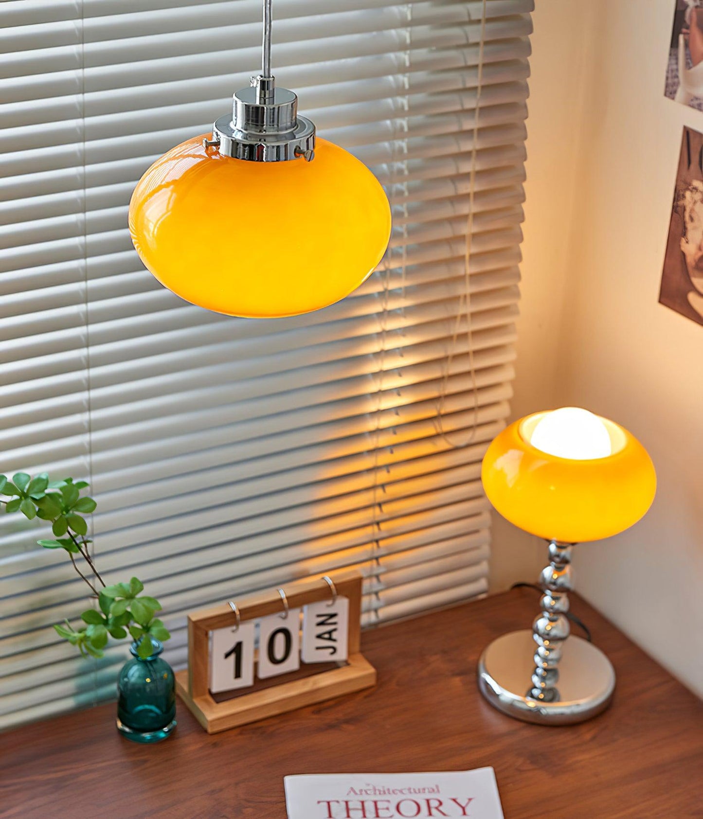 Oval Persimmon Task lamp Table Light