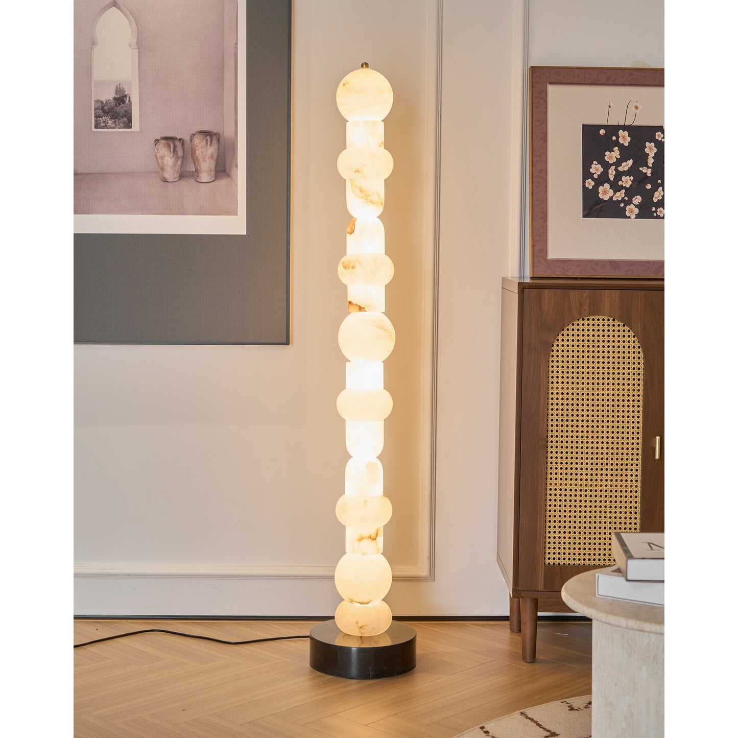 Spanish Alabaster Floor Lamp