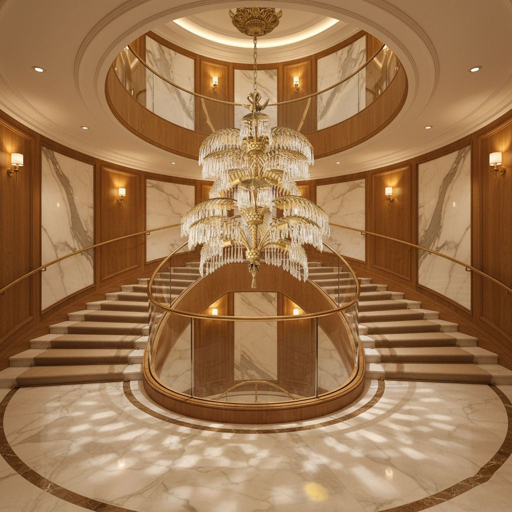 Palmera Brass Chandelier