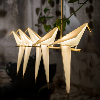 Paper Crane Bird LED Electrolier Chandelier