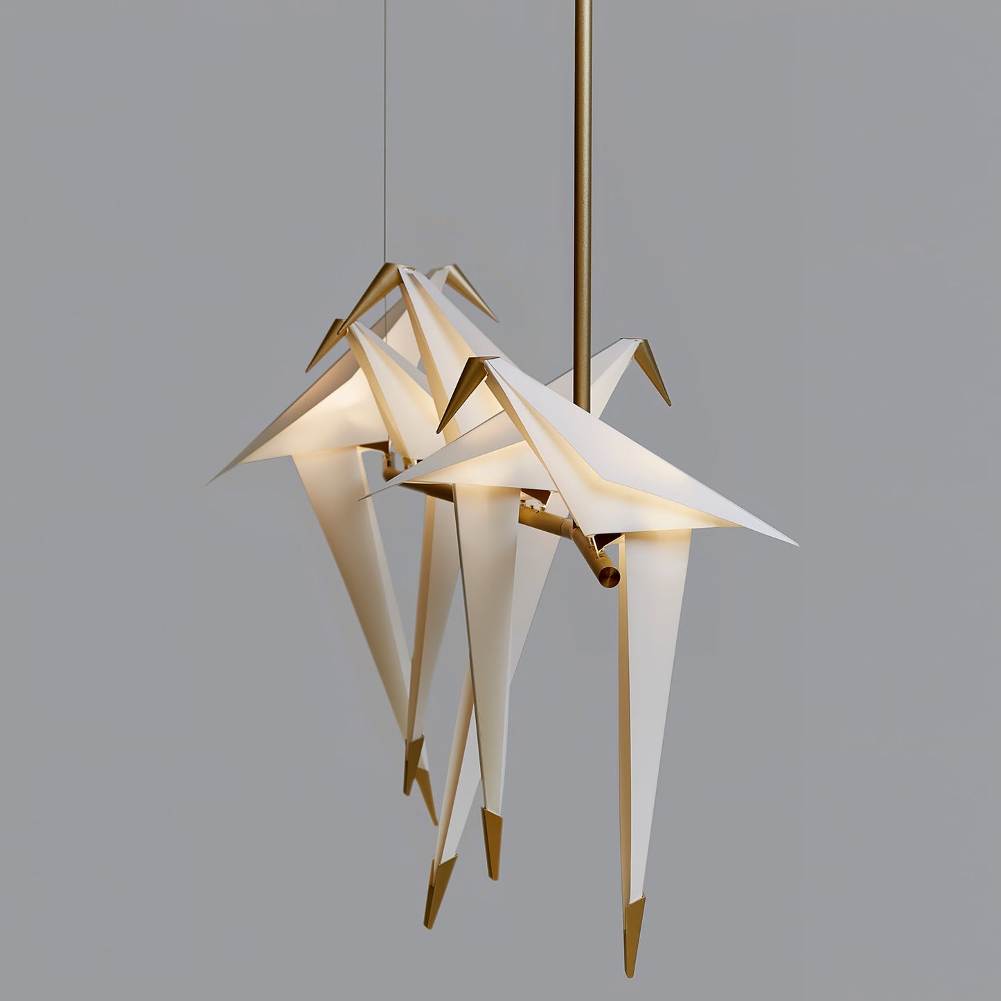 Paper Crane Bird LED Electrolier Chandelier