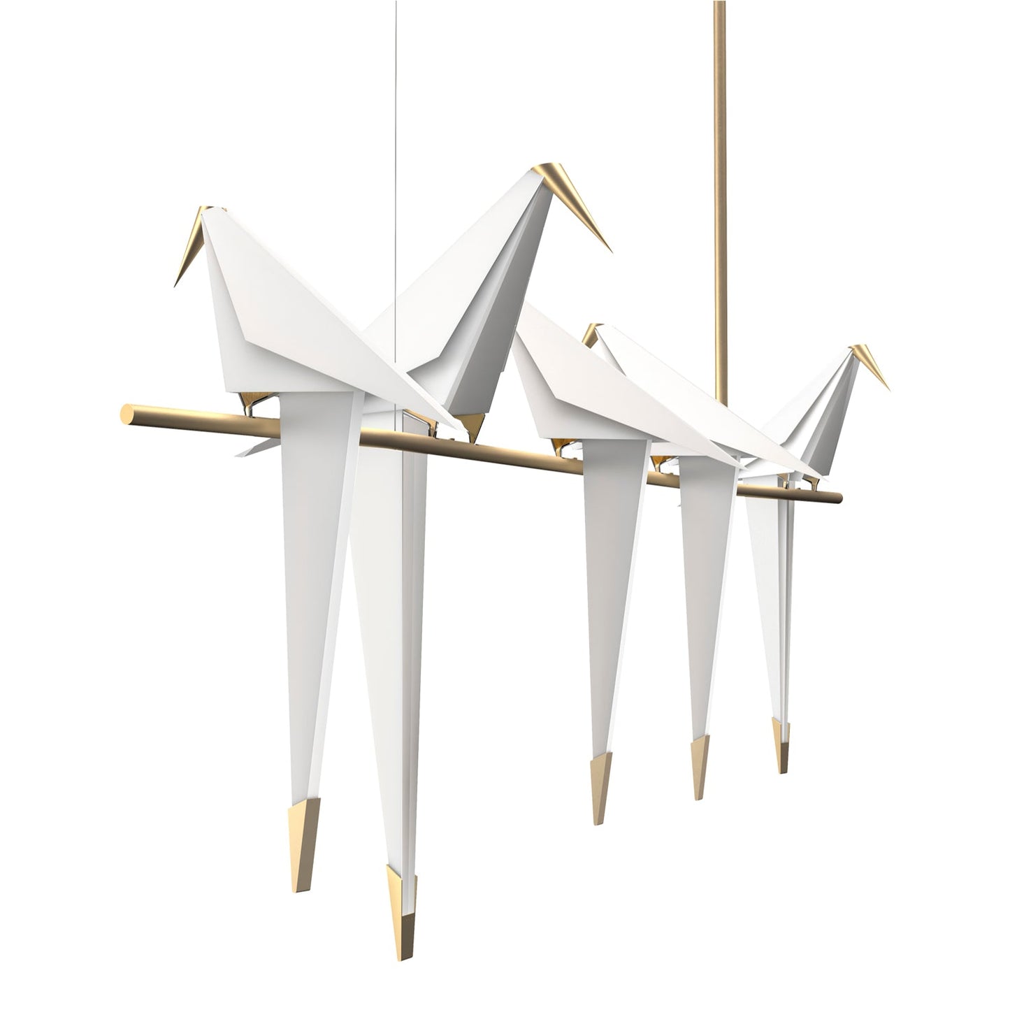 Paper Crane Bird LED Electrolier Chandelier