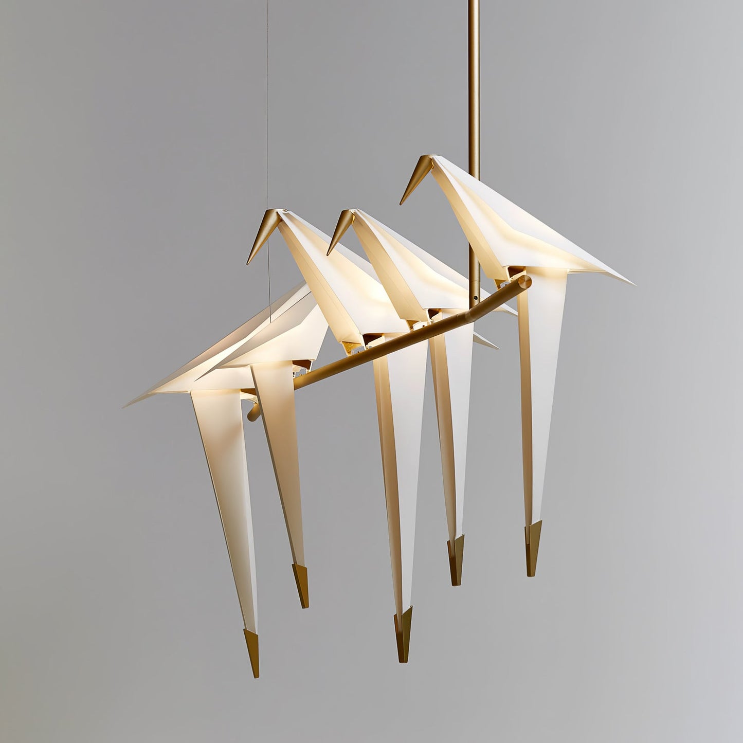 Paper Crane Bird LED Electrolier Chandelier