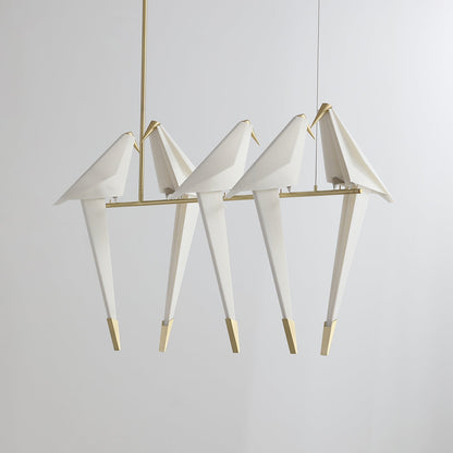 Paper Crane Bird LED Electrolier Chandelier