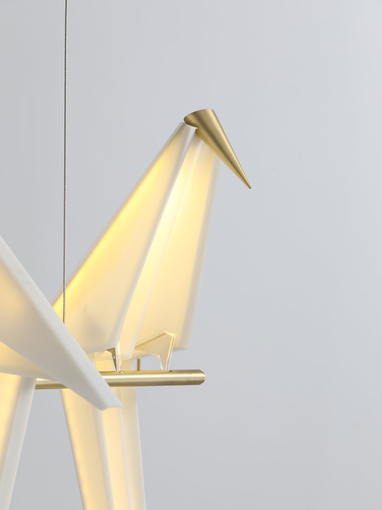 Paper Crane Bird LED Electrolier Chandelier