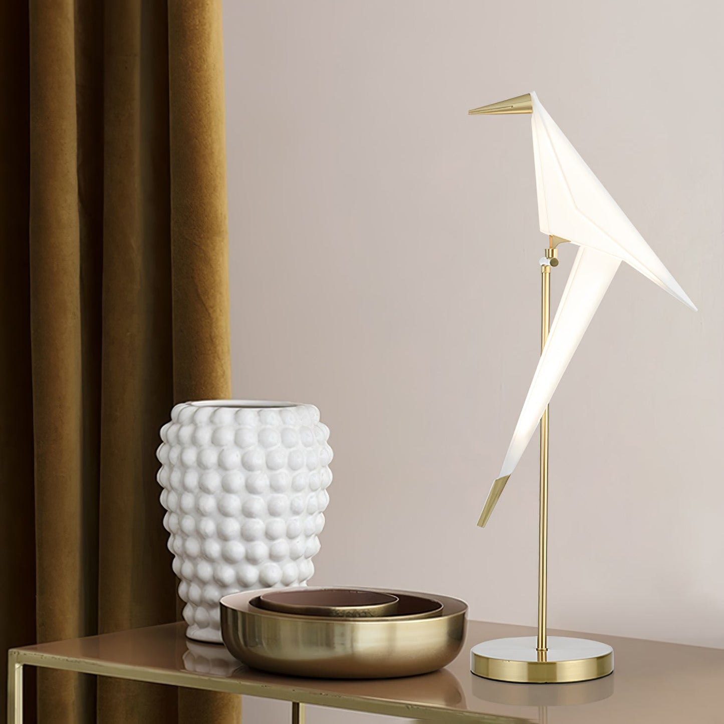 Paper Crane Bird Reading light Table Lamp