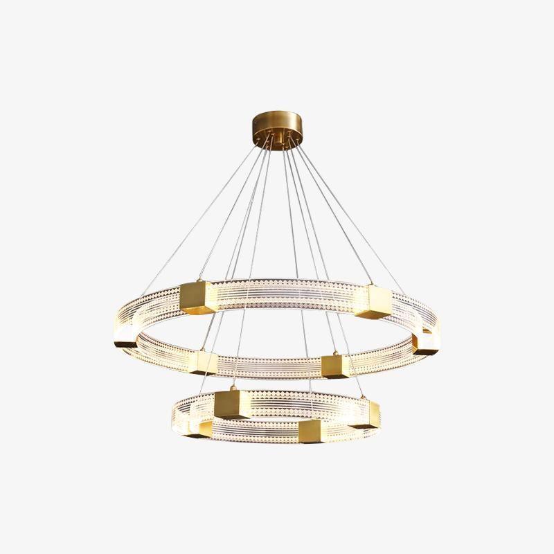 Parallel Ring LED Electrolier Chandelier