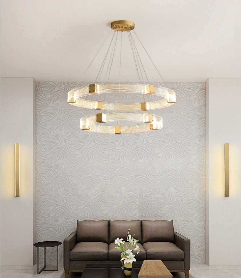 Parallel LED Gasolier Chandelier