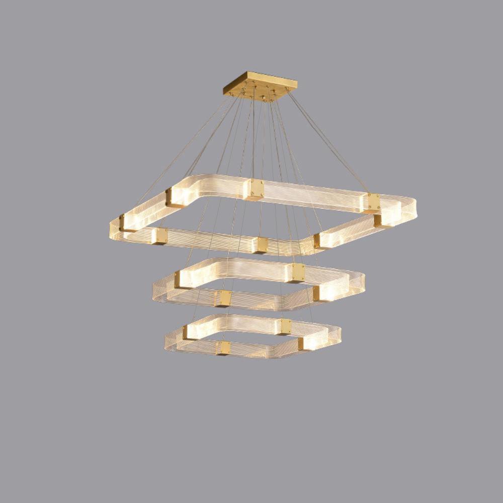 Parallel LED Gasolier Chandelier