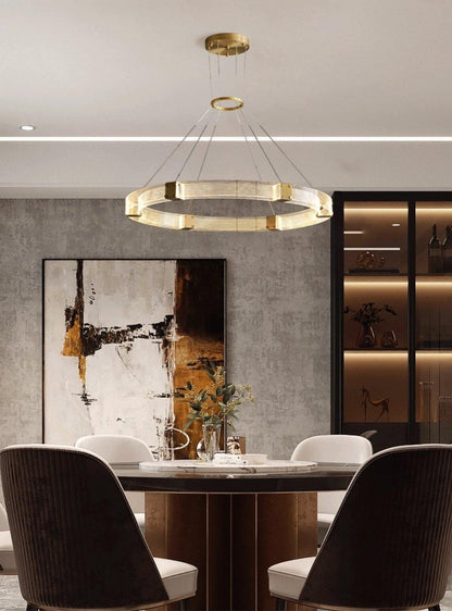 Parallel LED Gasolier Chandelier