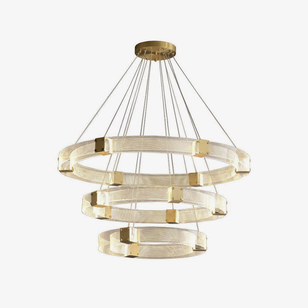 Parallel LED Gasolier Chandelier