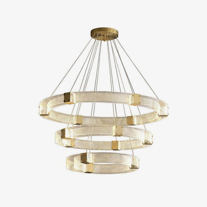 Parallel LED Gasolier Chandelier