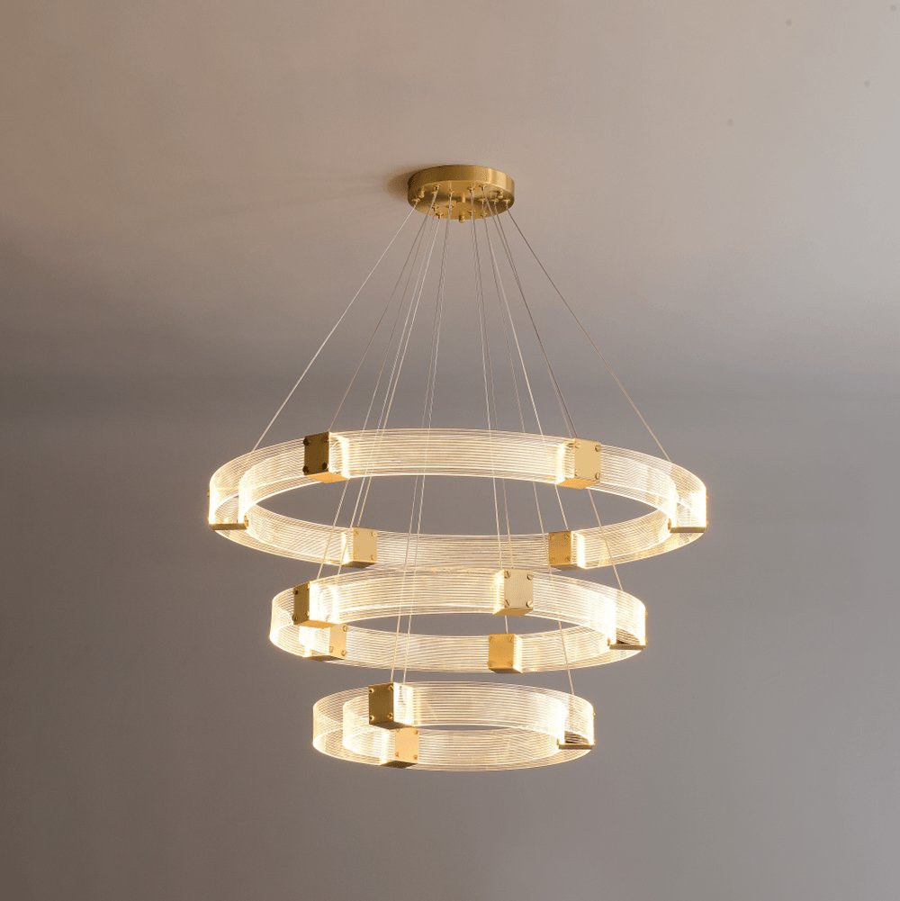 Parallel LED Gasolier Chandelier