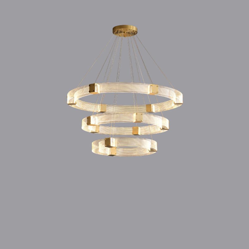 Parallel LED Gasolier Chandelier