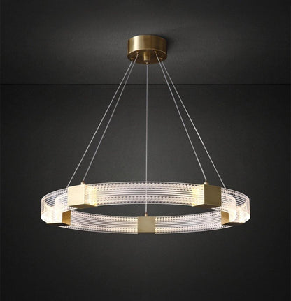 Parallel Ring LED Electrolier Chandelier