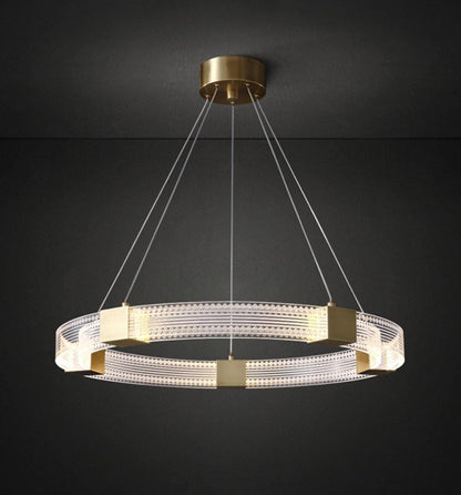 Parallel Ring LED Electrolier Chandelier