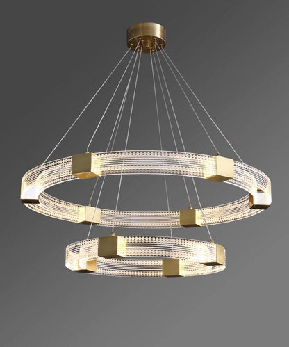 Parallel Ring LED Electrolier Chandelier