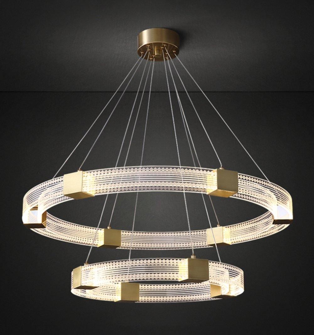 Parallel Ring LED Electrolier Chandelier